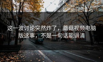 这一波讨论突然炸了，蘑菇视频电脑版这事，不是一句话能讲清