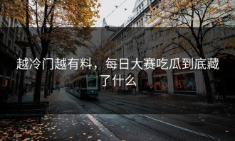 越冷门越有料，每日大赛吃瓜到底藏了什么